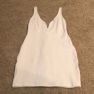 Lulu’s white mini dress